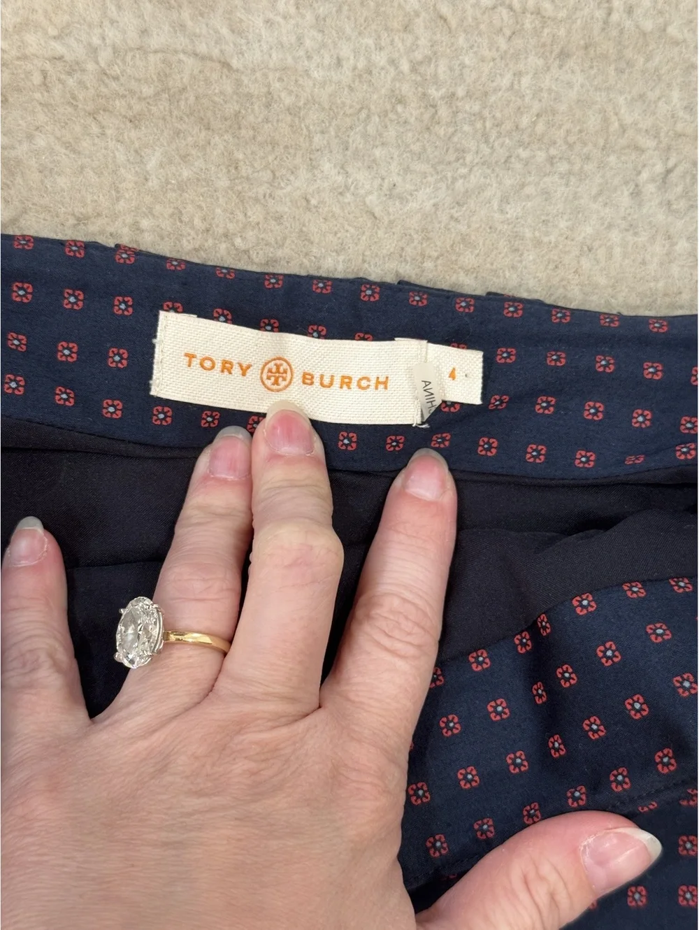 Tory Burch Micro Dot Skirt